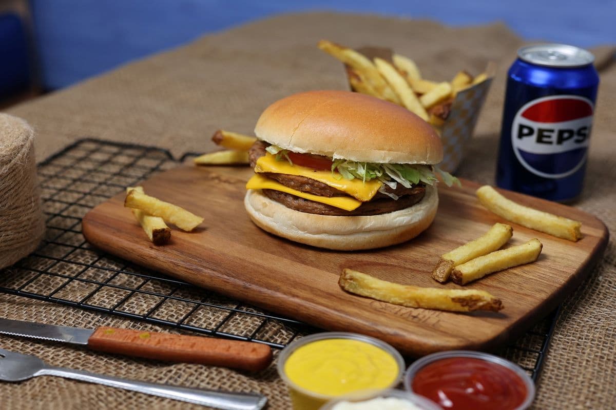 Big Pit Double Cheese Burger Combo
