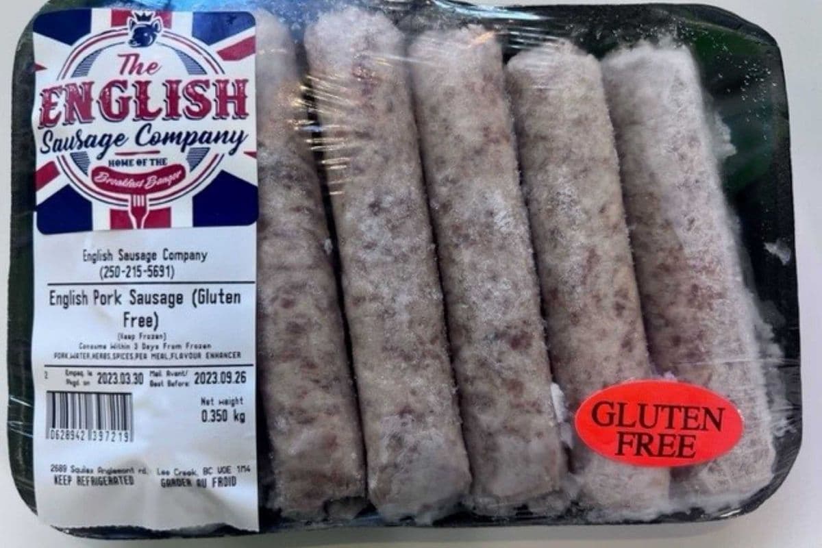 Gluten Free Sausage (Pork) (Average 6 Sausages 345g)