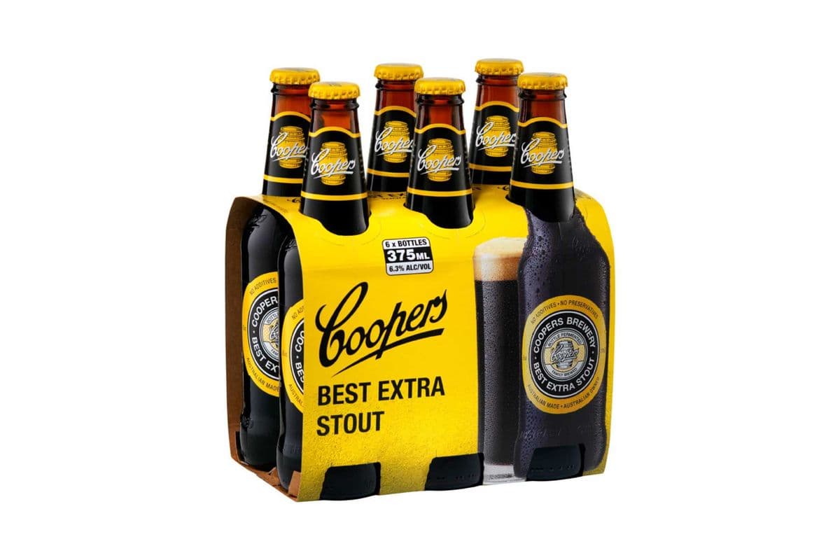 Coopers Extra Stout (6 x 375mL Bottles)