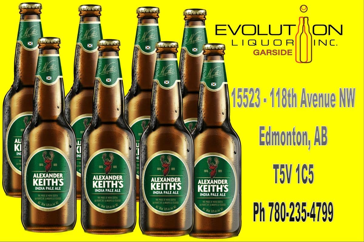 Alexander Keith's India Pale Ale G341-08 (8 x 341ml Glass Bottle)