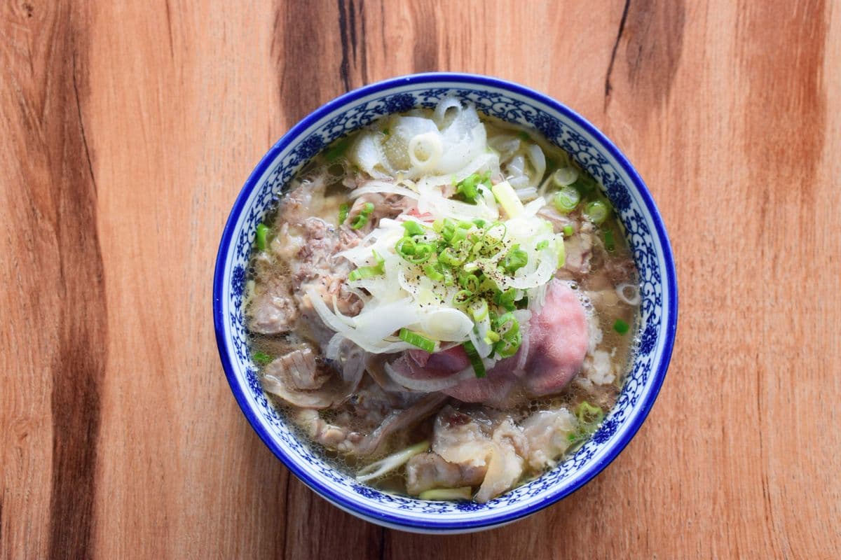 3. Steak, Brisket, Tendon and Tripe Pho (Pho Tai, Nam, Gan, and Sach)