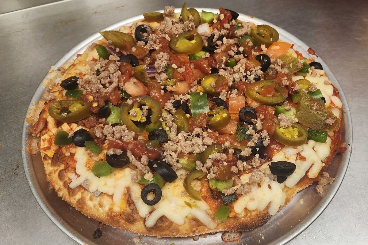12" Beef Nacho Pizza