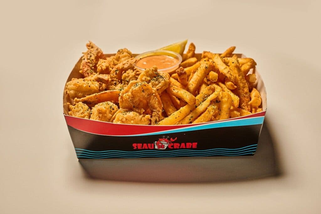 Crevettes et Frites (Grand) / Shrimps & Chips Large