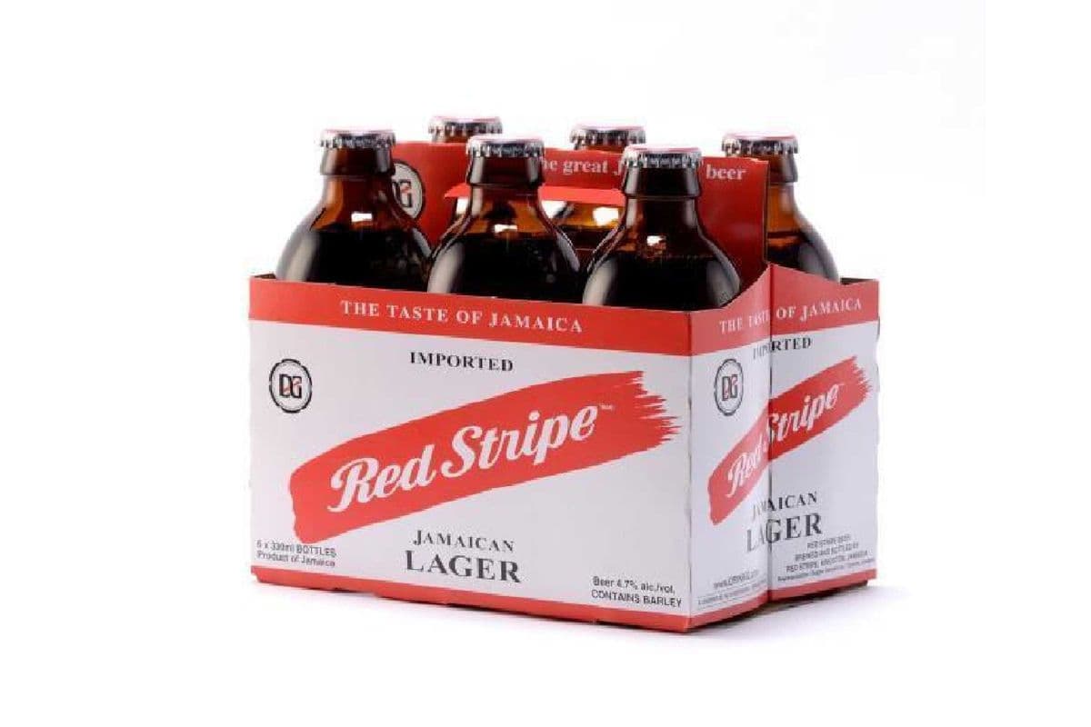 Red Stripe (6 x 341 ml Bottles)