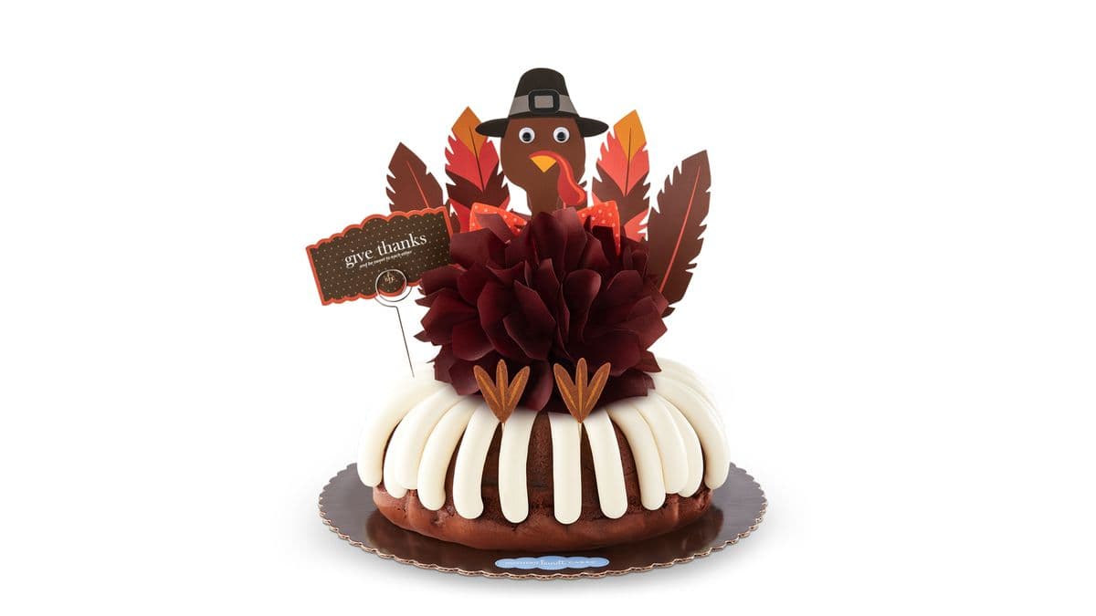 Give Thanks Big Decorated Bundt