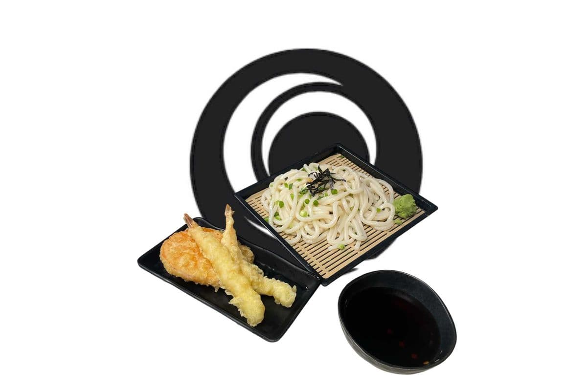Zaru Udon (Cold Udon Noodles with Tempura)