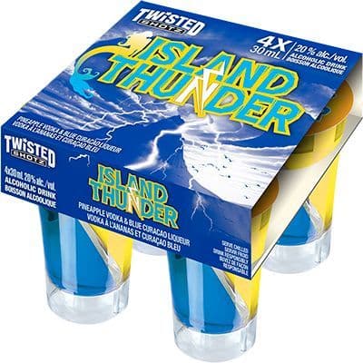 TWISTED SHOTZ ISLAND THUNDER (4 x 30ML)