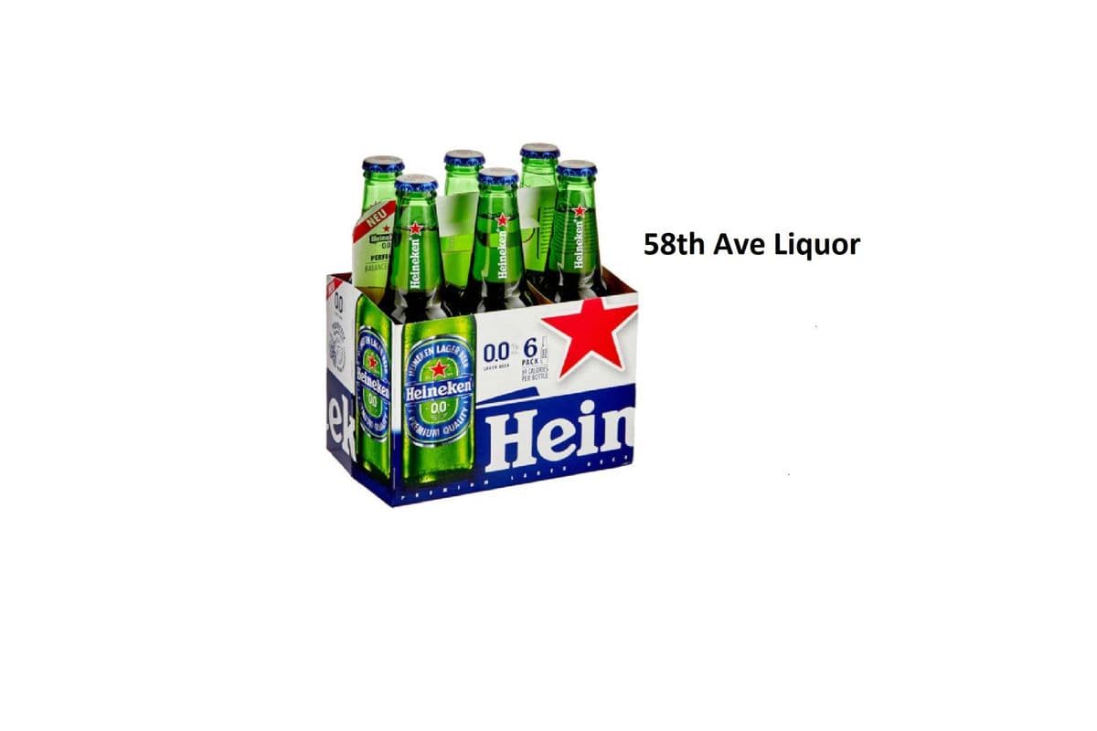 HEINEKEN 0.0% 6 BOTTLES (1 x 6x330ML)