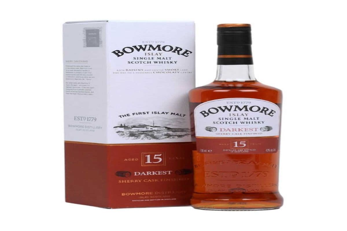 BOWMORE 15 YR OLD DARKEST 750 ML (1 x 750 ML)