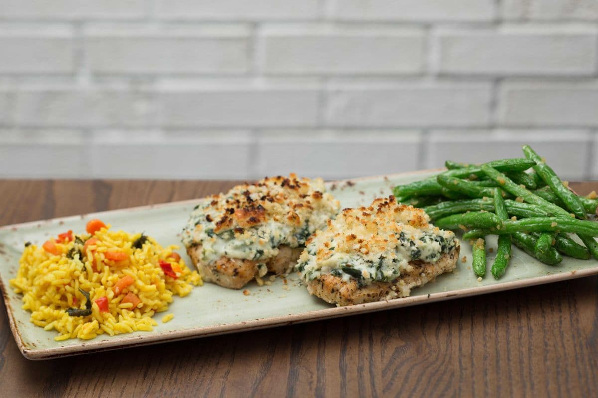 CHICKEN SPINACH STACK