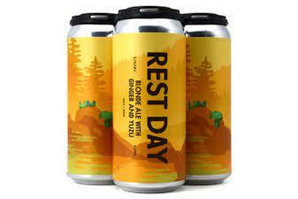REST DAY YUZU GINGER ALE 4PK 473ML(BORN) (4PK)