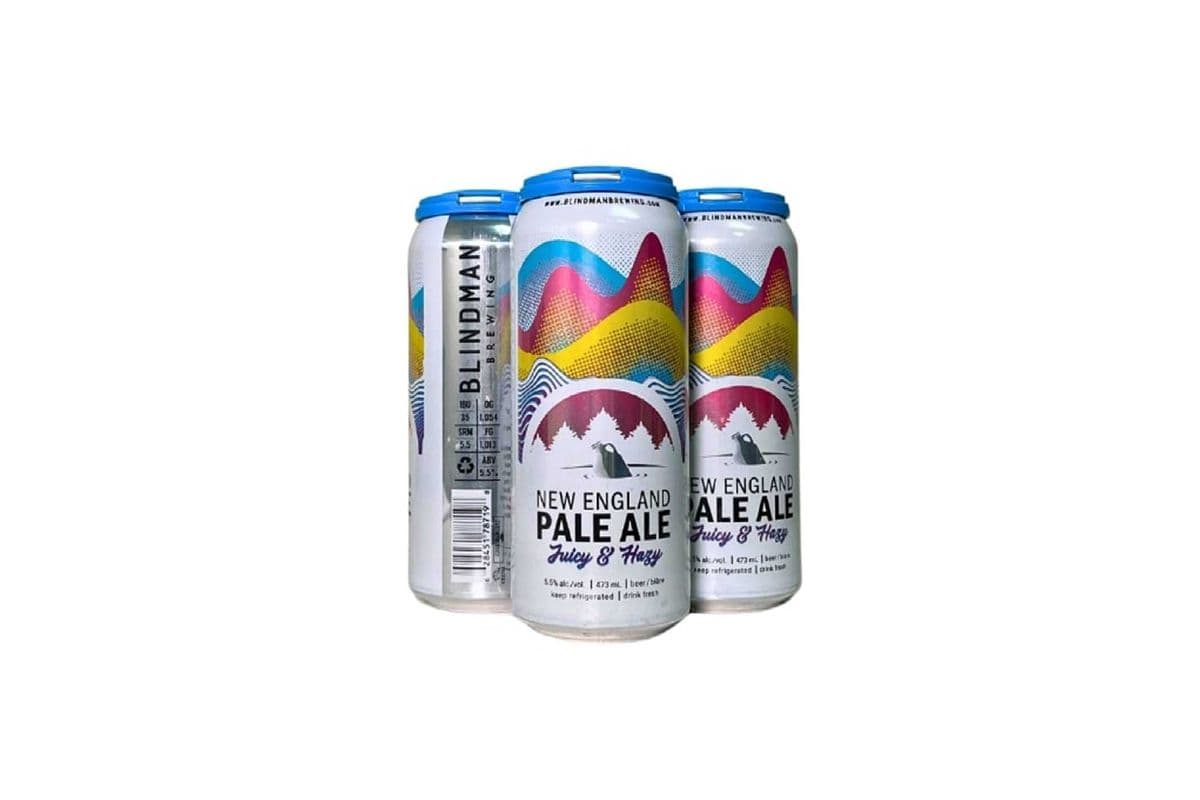 791984. BLINDMAN NEW ENGLAND PALE ALE (4 x 473ML (CANS))