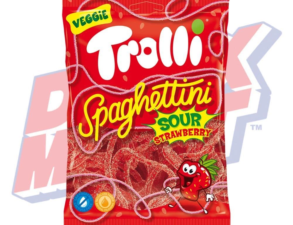 Trolli Sour Strawberry Spaghettini - 100g (Germany)
