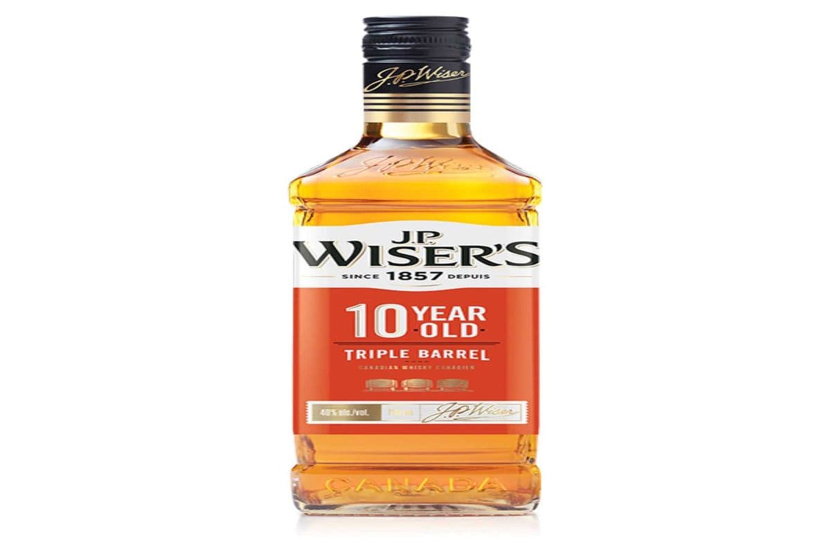 J.P. WISER'S 10 YO CANADIAN WHISKY 750 ML (1 x 750 ML)