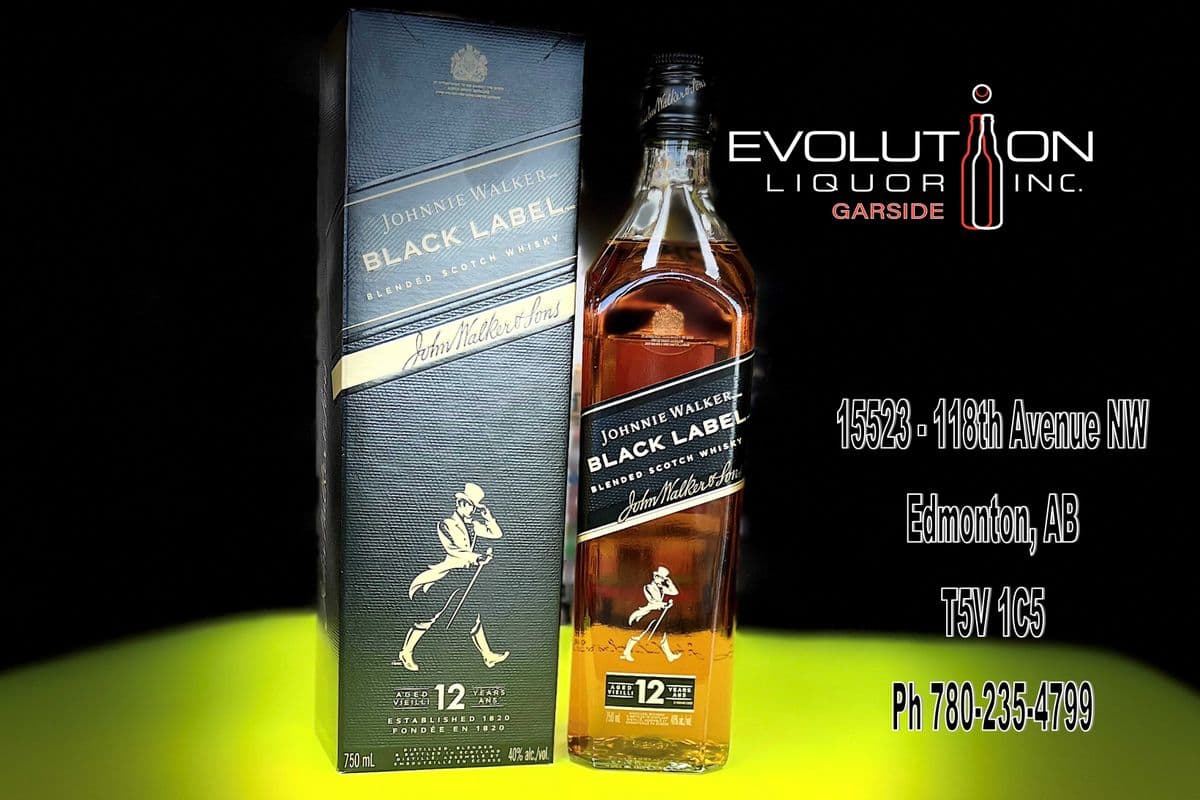Johnnie Walker Black Label Blended Scotch Whisky 0750G (1 x 750ml Glass Bottle)