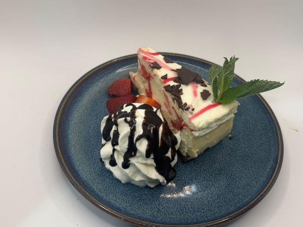 Strawberry Champagne Cheesecake