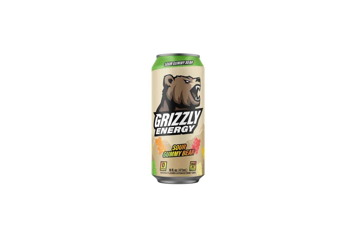 GRIZZLY ENERGY DRINK Sour Gummy Bear 473ml