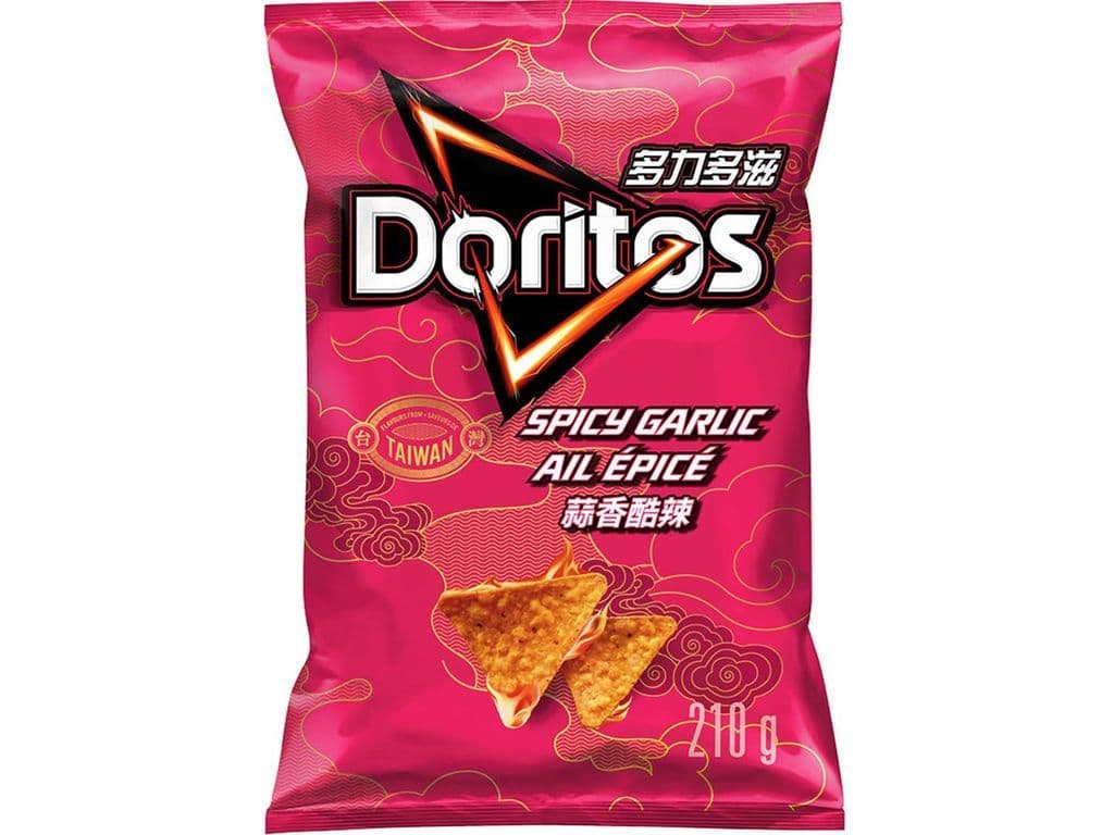 Doritos Spicy Garlic Flavors From Taiwan Potato Chips 210g Hot and Pungent