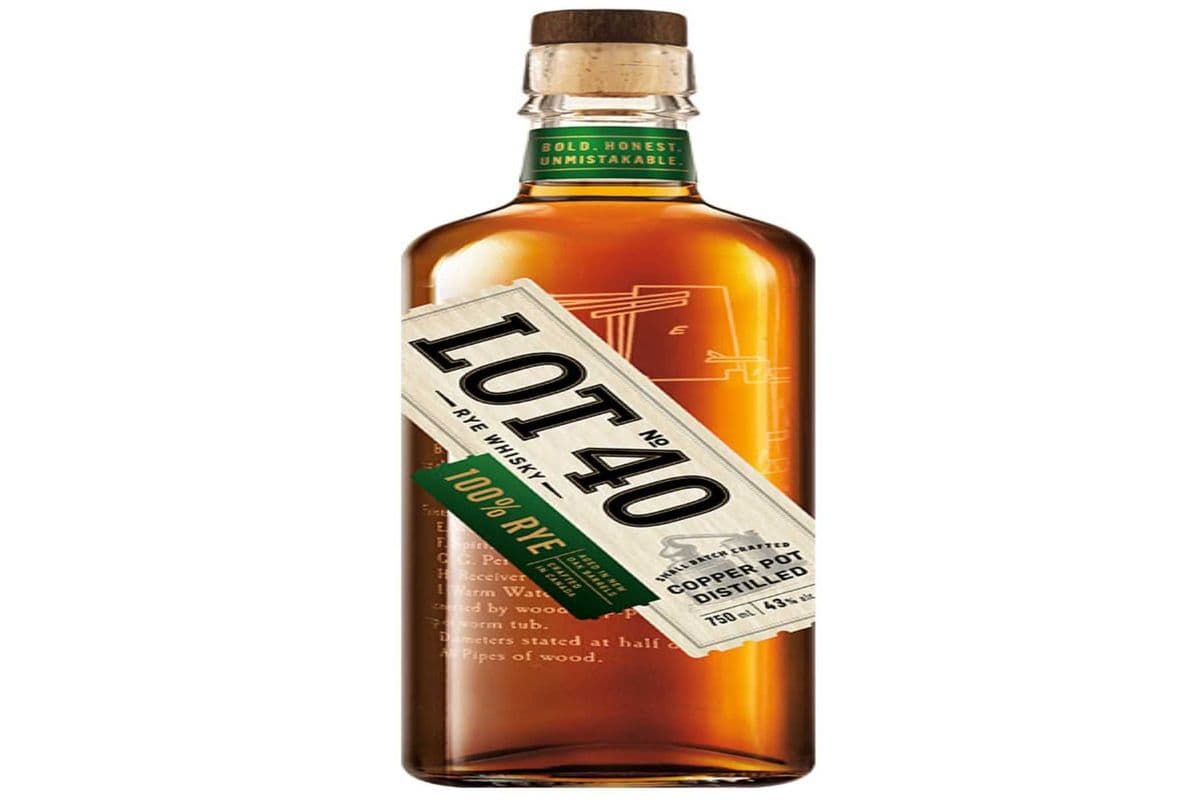 LOT 40 RYE WHISKEY 750 ML (1 x 750 ML)