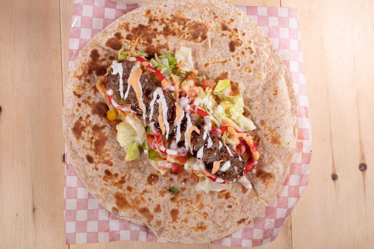 Afghan Beef Kofta Wrap