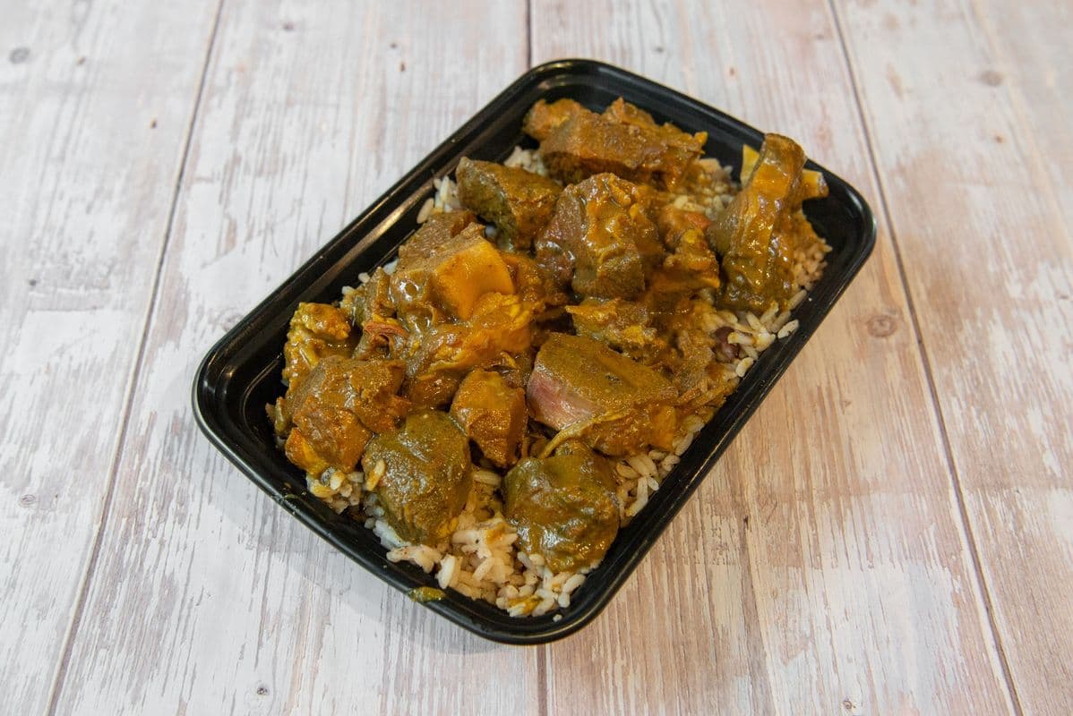 Curry Goat with Rice and Peas (0) (0 Cal)