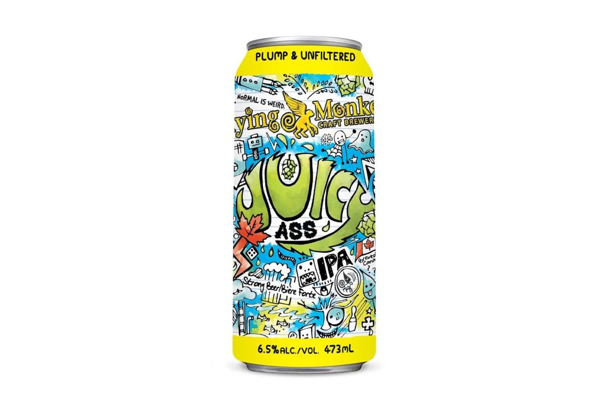799101. FLYING MONKEYS JUICY ASS IPA (1 x 473ML)