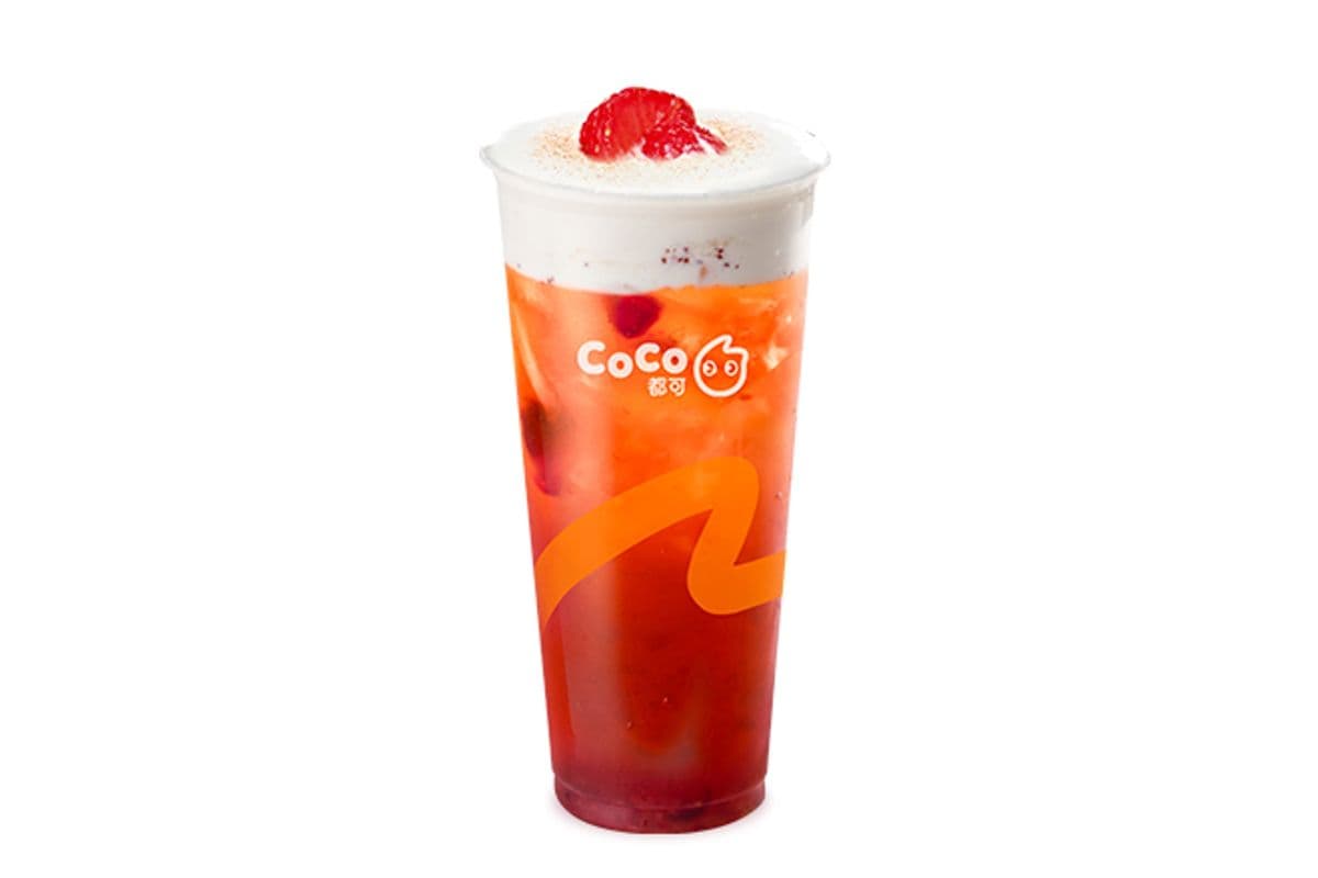 Berry Black Tea Macchiato