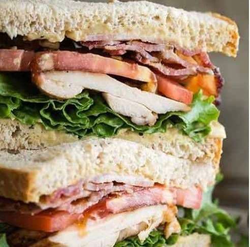 GRILLED CHICKEN CLUB SANDWICH