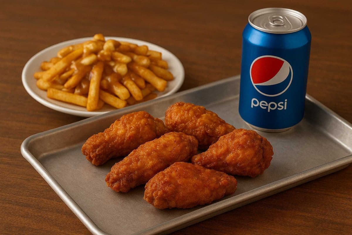 1Lb wings + classic poutine + 1 Drink