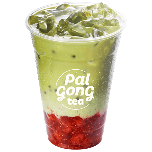 Strawberry Matcha Milk Tea