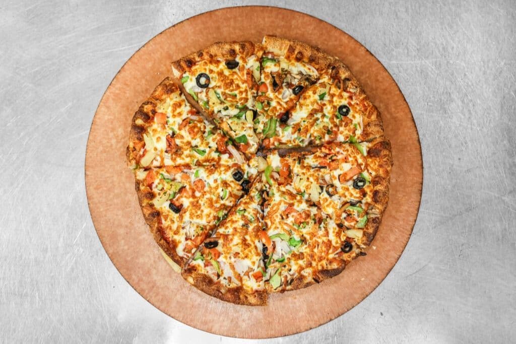 Large Mediterranean Vegetable Pizza