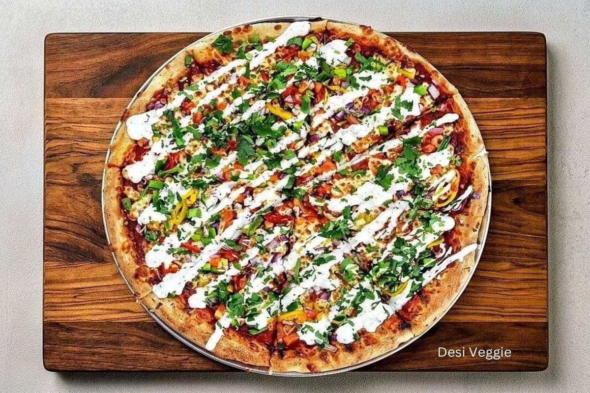 12" Desi Veggie Local Pizza