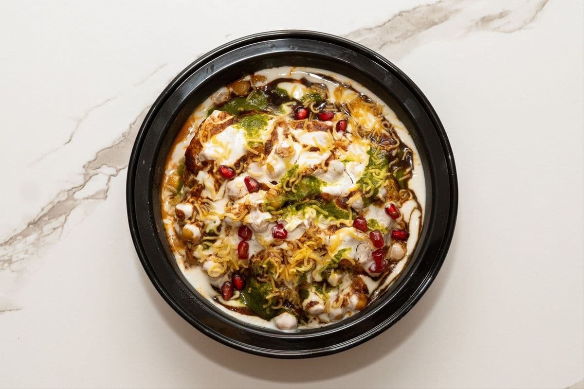 Two Pieces of Samosa Chaat