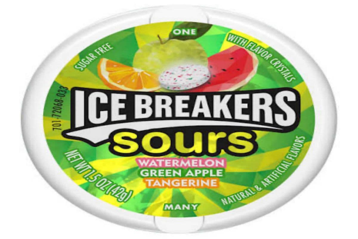 Ice breakers Sours- Watermelon/Green Apple/Tangerine