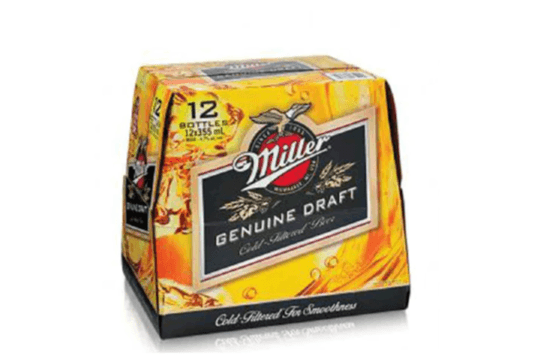 Miller Genuine Draft (12 Bottles) (12 x 355 ml)