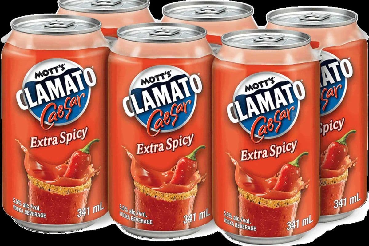 MOTT'S CLAMATO CAESAR EXTRA SPICY 6 PK (6 x 6X341ML)