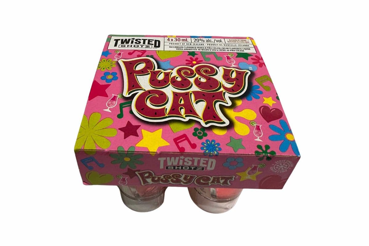 TWISTED SHOTZ PUSSY CAT (4 x 30Ml)