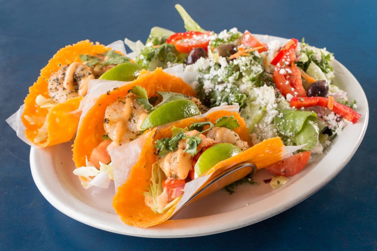 Tacos in Cheese Shell