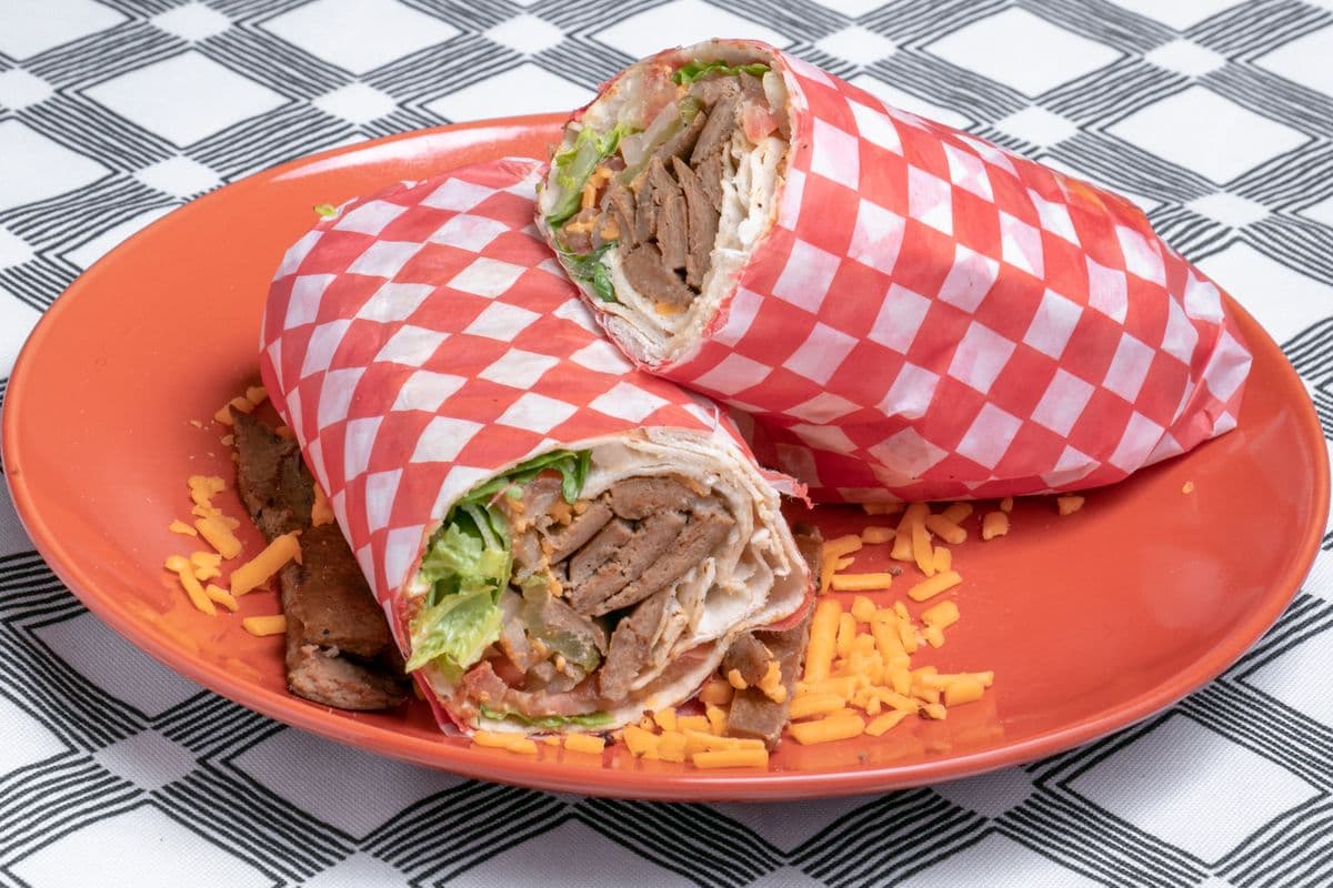 Beef and Cheddah Donair Wrap (Large)