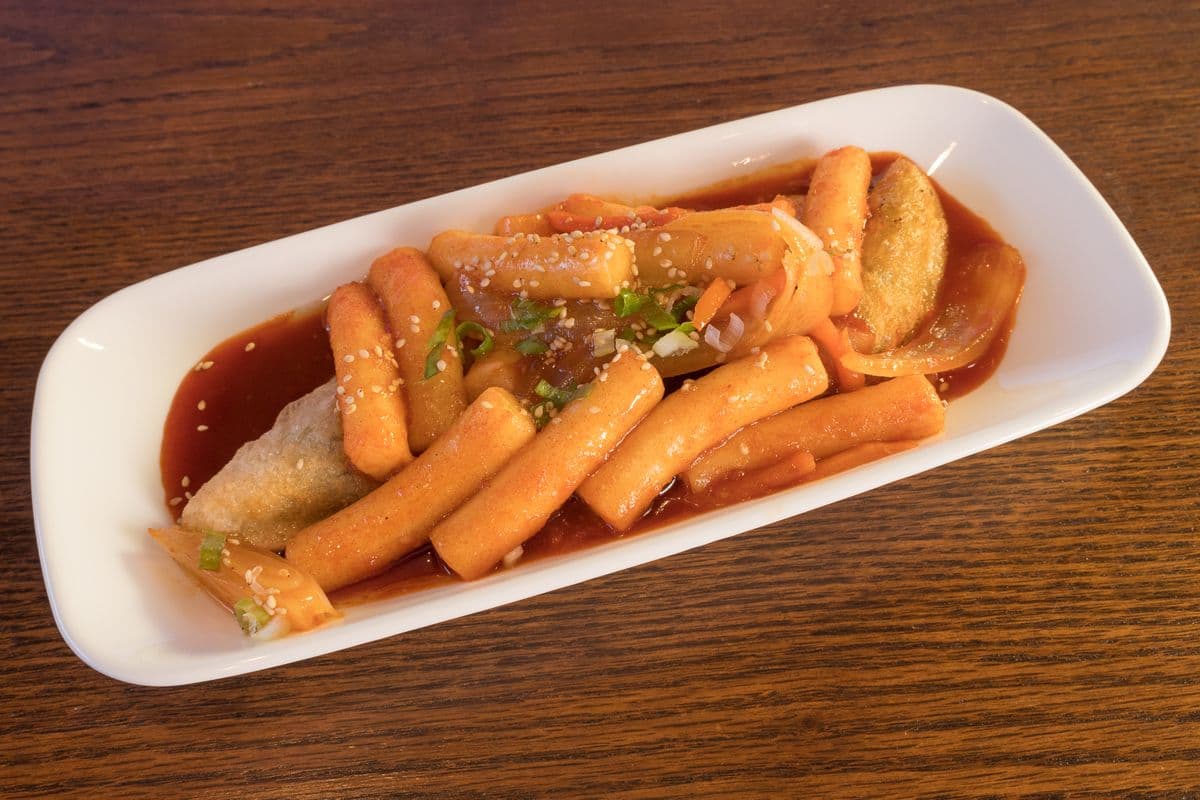Stir-Fried Rice Cakes with Dumplings