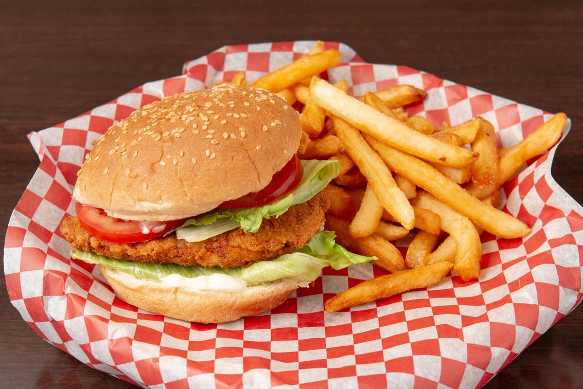 Chicken Burger on a Bun