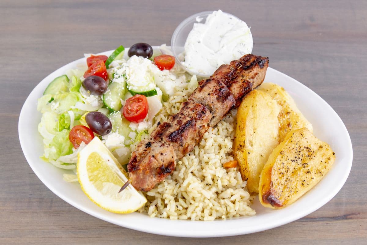 Pork Souvlaki Dinner