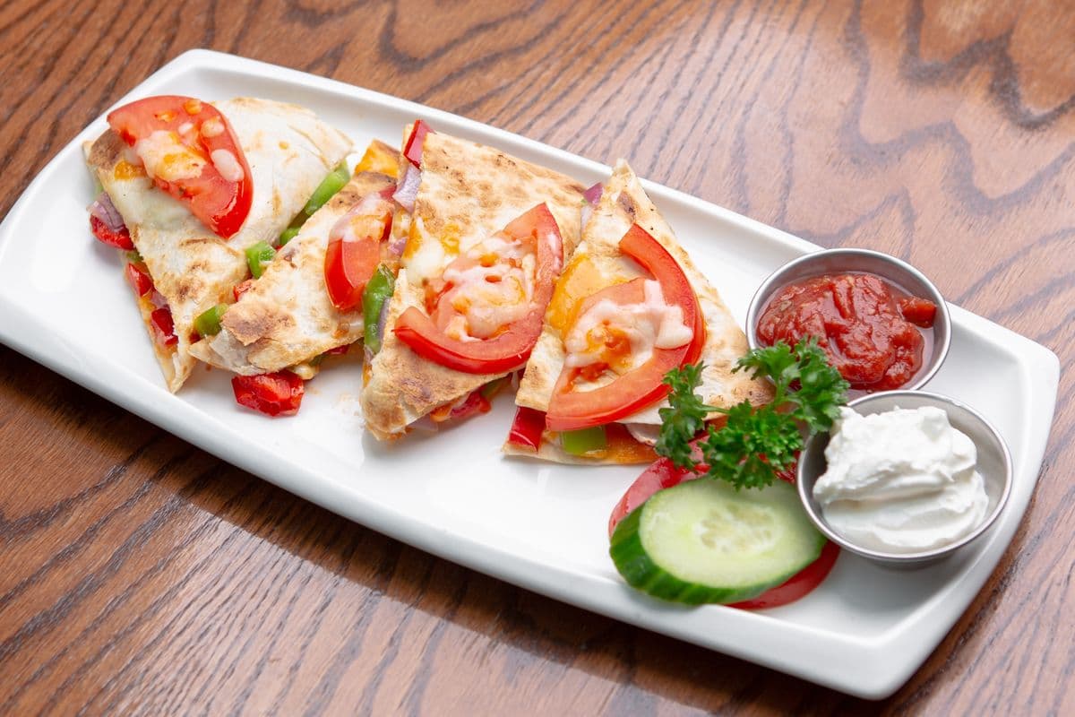 Vegetable and Cheese Quesadilla