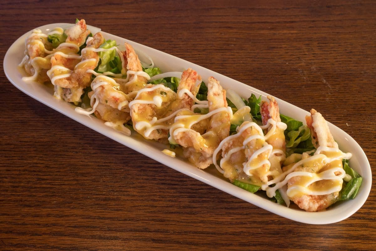 Deep-Fried Shrimp Salad