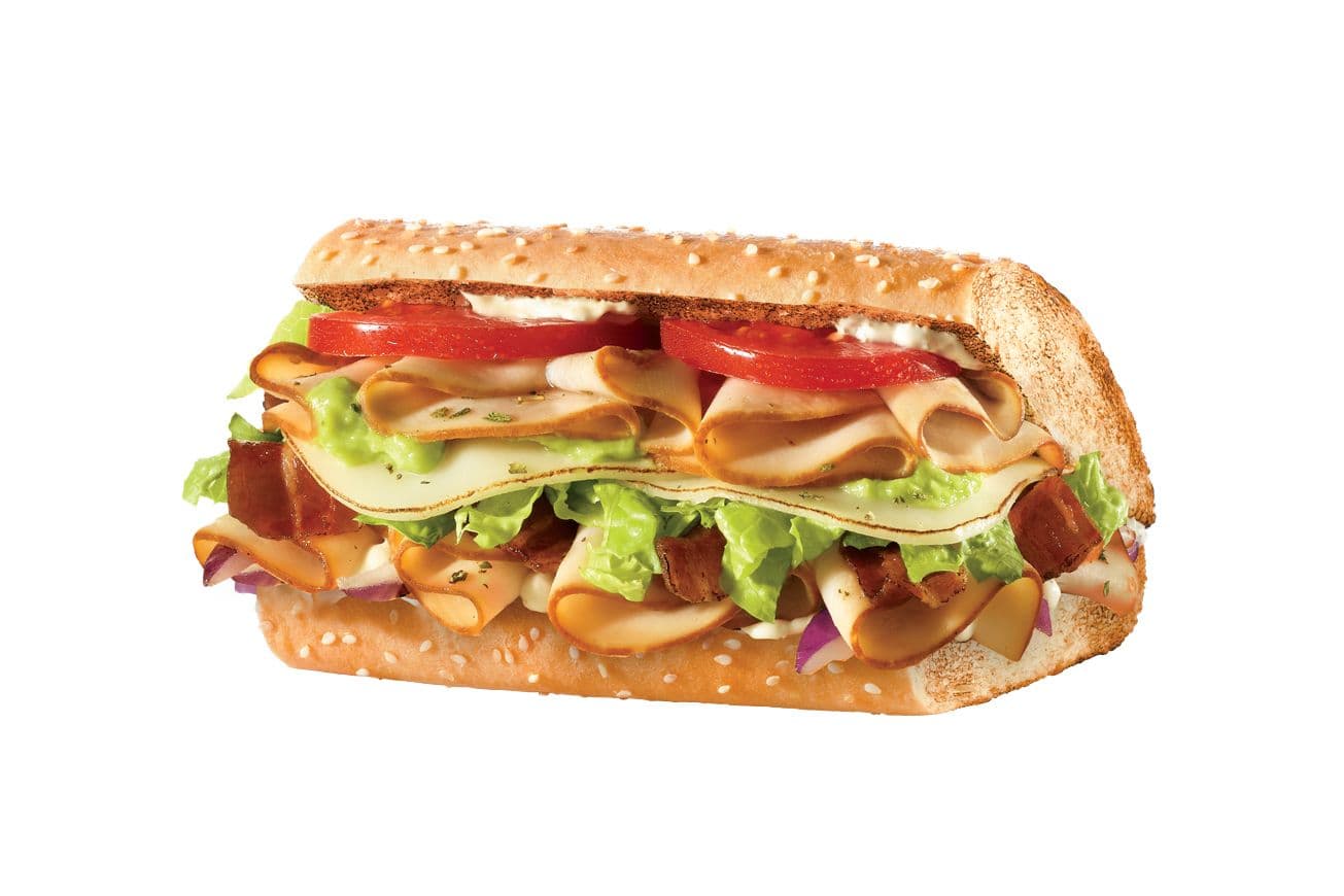 12" Large Turkey Bacon Guacamole Sub
