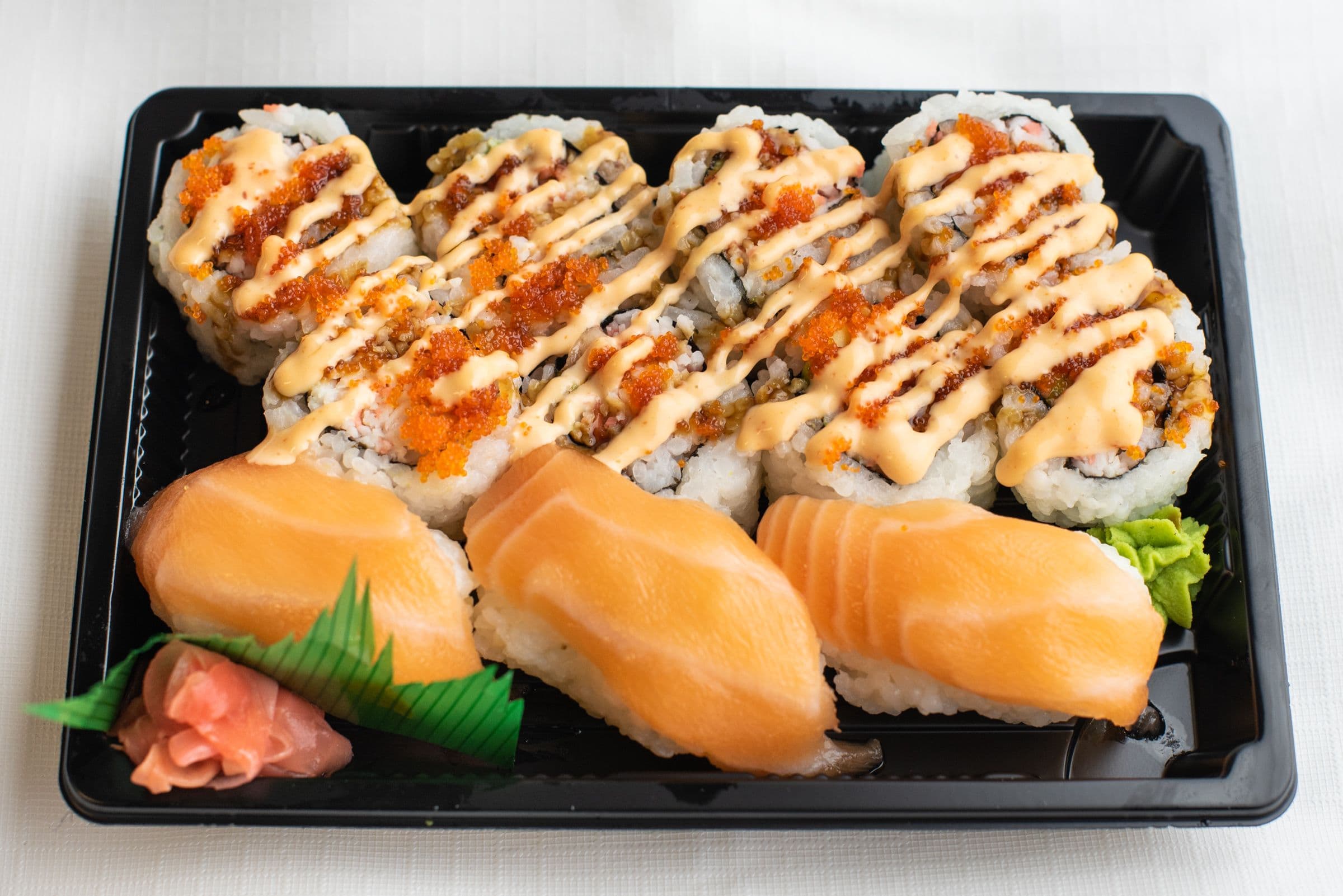 Alaska Roll (8 pcs) and Nigiri (3 pcs)