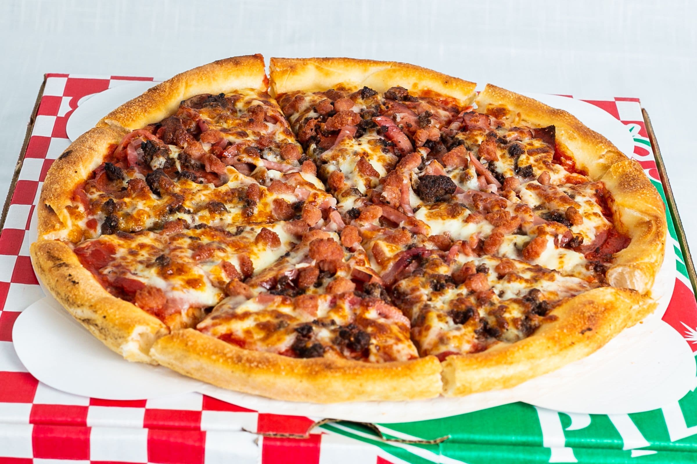 39. Two X-Large Ultra Meat Pizzas