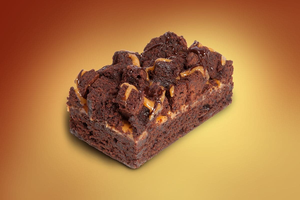 Chocolate Caramel Brownie Sheet Cake