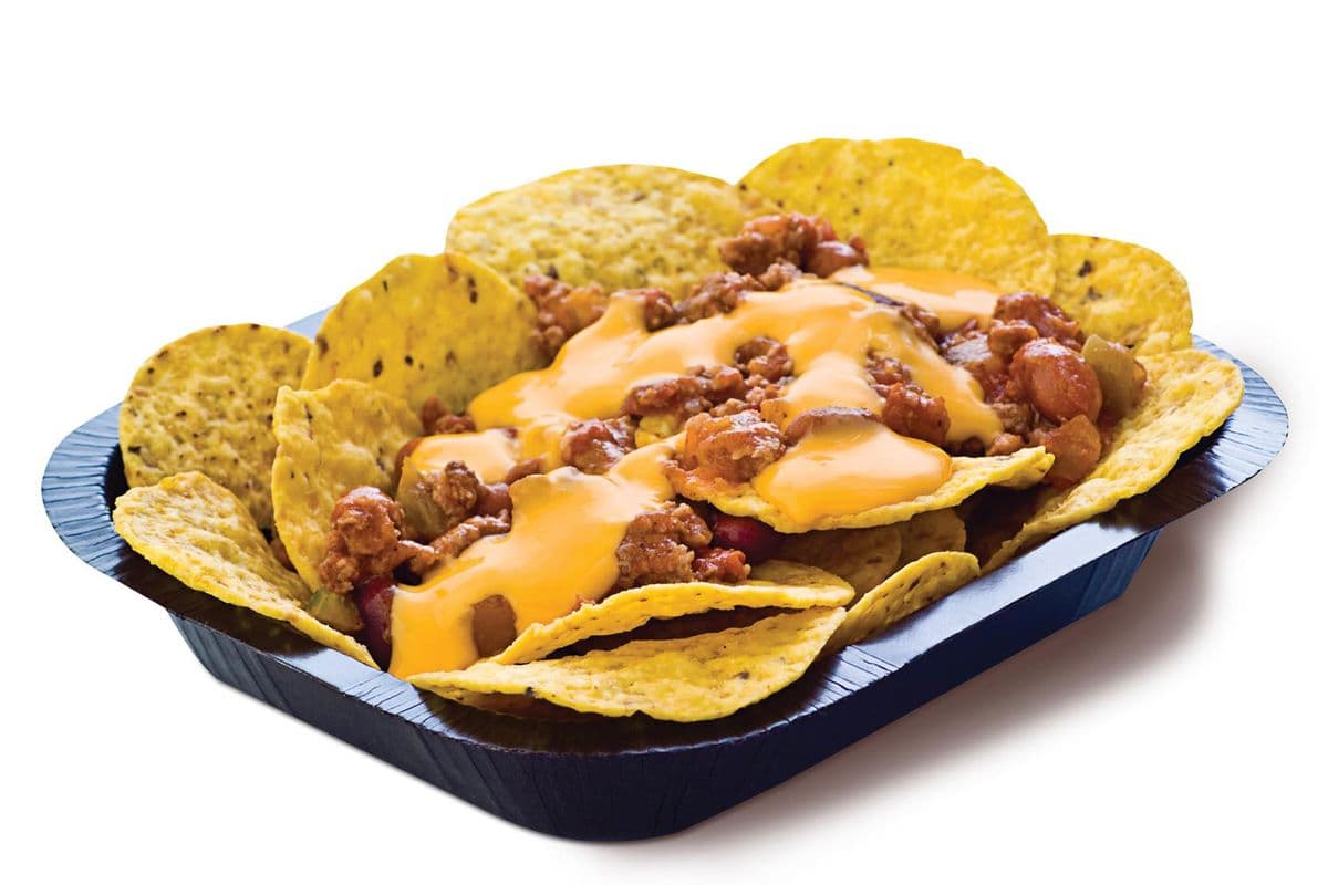 Nachos chili et fromage / Chili Cheese Nachos (Cals: 360)