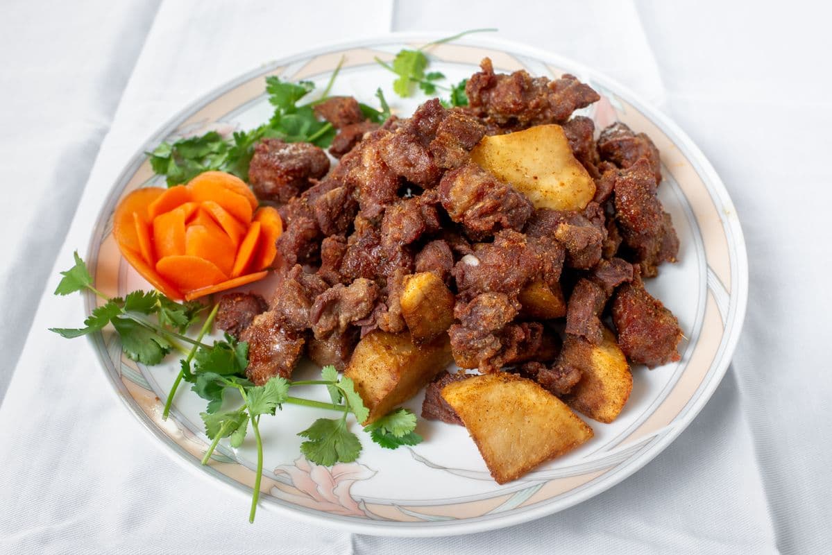 E2. Sauteed Diced Lamb with Cumin